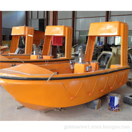 Solas fast rescue boat with outboard engine